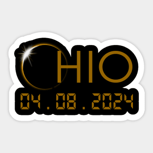 State Ohio Total Solar Eclipse Sticker